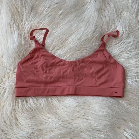 NEW MeUndies Dusty Pink Scoop Neck Ultra Soft Bralette Large - Picture 1 of 6
